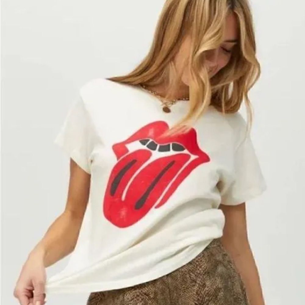 Daydreamer Rolling Stones Set List Detroit Crewneck Graphic Tour Tee. NNT. XS